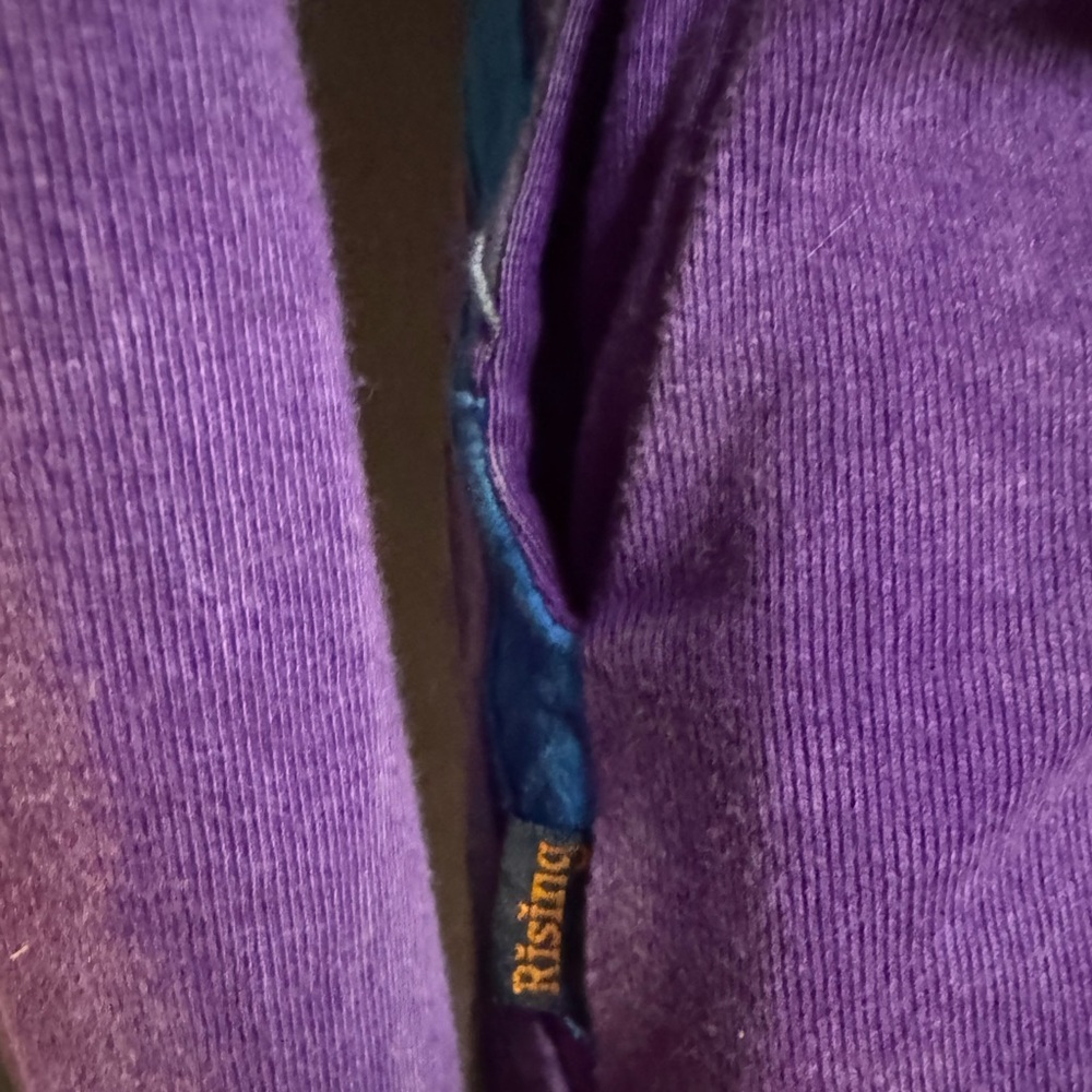 Rising International Multicolored Patchwork Hoode… - image 4